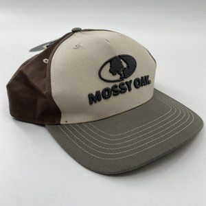 Mossy Oak Men's Logo Adjustable Snapback Baseball Hat in Tan/Brown - NWT